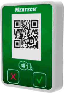 фото Терминал оплаты СБП Mertech Mini с NFC белый/зеленый (2135)